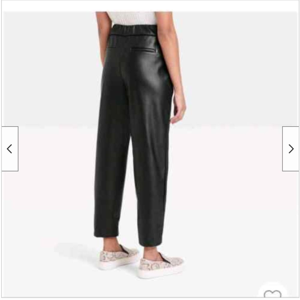 A New Day - High-Rise Faux Leather Tapered Ankle Pull-On Pants